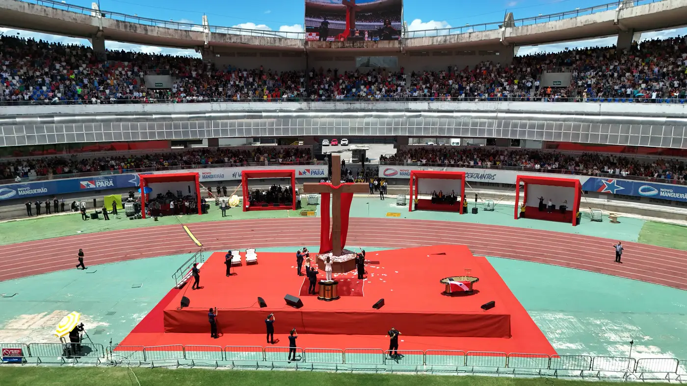 Com apoio do governo do Pará, evento “Família ao Pé da Cruz” reuniu mais de 50 mil pessoas no Mangueirão